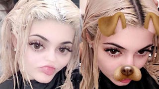Kylie Jenner Goes Blonder, Snapchats Herself Hilariously Practicing Her Spanish
