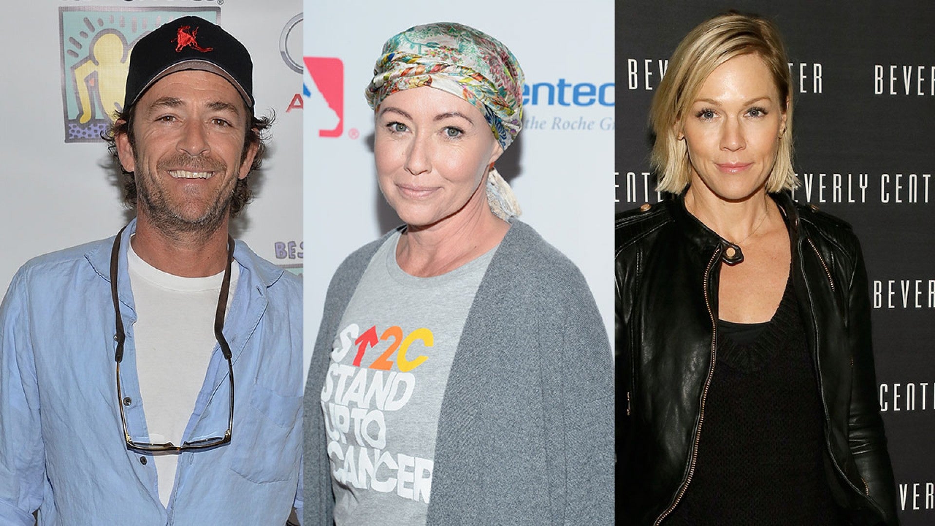 Luke Perry And Jennie Garth Pay Tribute To Shannen Doherty At Epic Beverly Hills 90210 Reunion At Rewindcon Entertainment Tonight