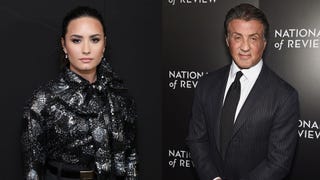 Watch Demi Lovato Knock Out Sylvester Stallone Boxing!