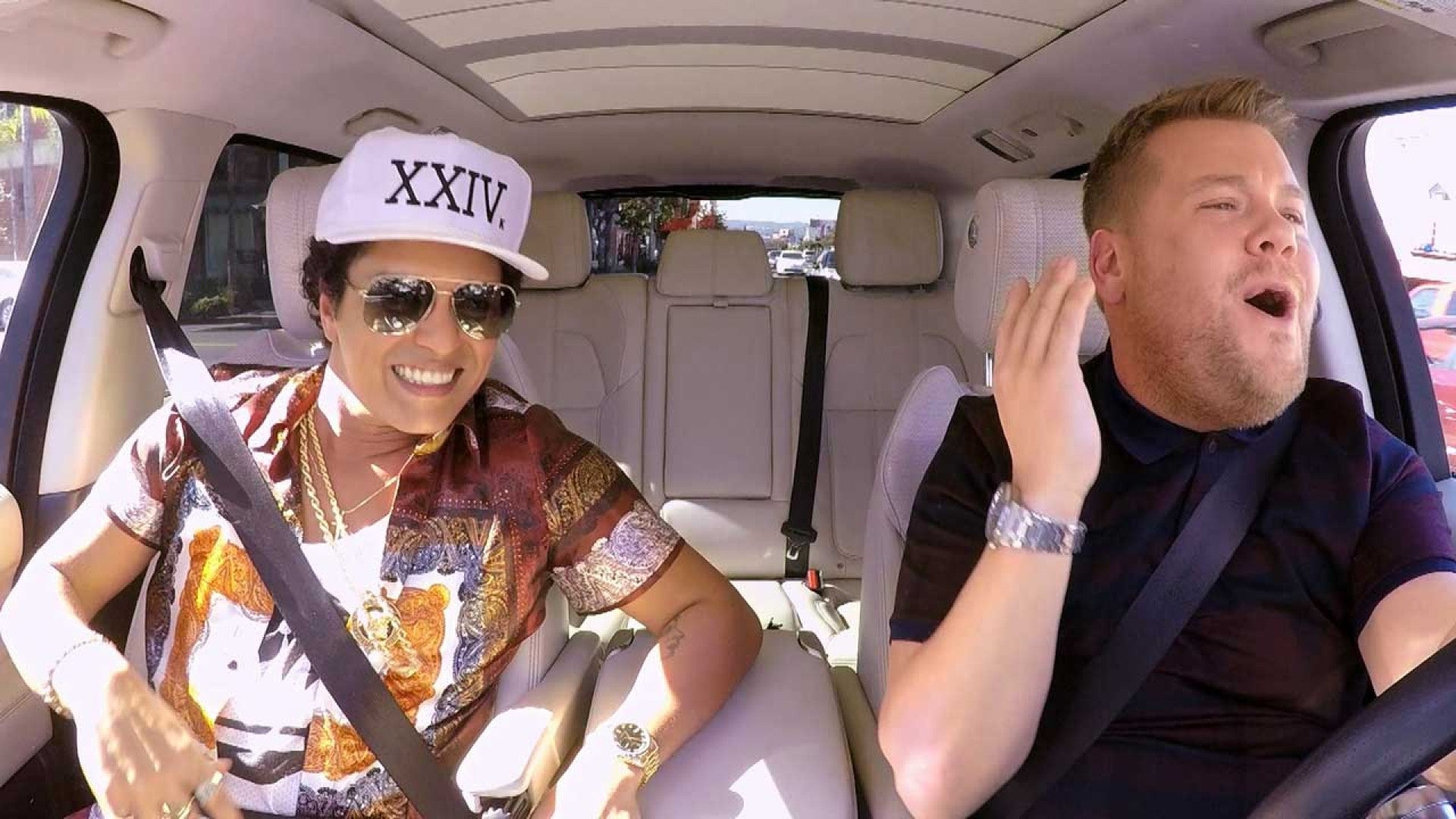Bruno Mars Brings His '24K Magic' to 'Carpool Karaoke' With James Corden