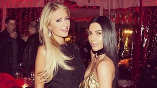Kim Kardashian and Paris Hilton Reunite at Kris Jenner's Christmas Eve Bash