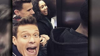 Ryan Seacrest Gets Trapped in an Elevator