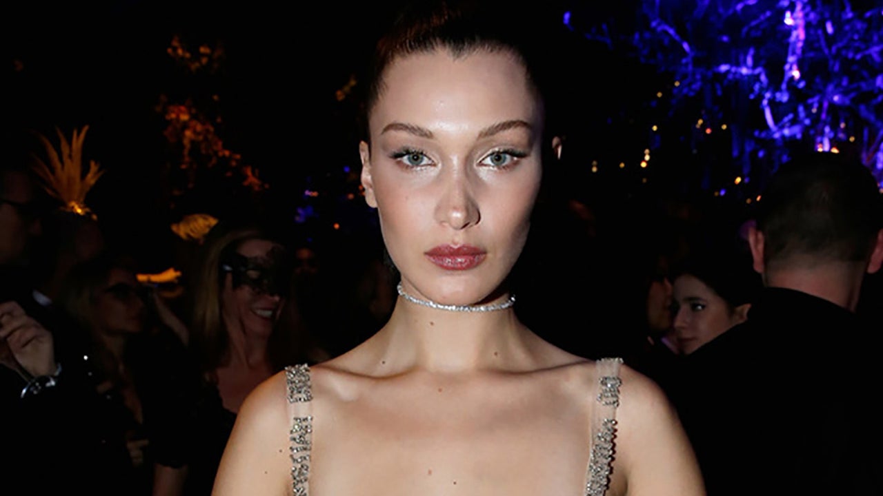 Bella Hadid Goes Braless in Sheer Gown at Dior Masquerade Ball See