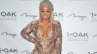 Blac Chyna Stuns in Skin-Tight Ensemble During 1OAK Night Club Appearance