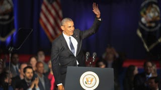President Obama Fights Back Tears Thanking First Lady Michelle in Farewell Address