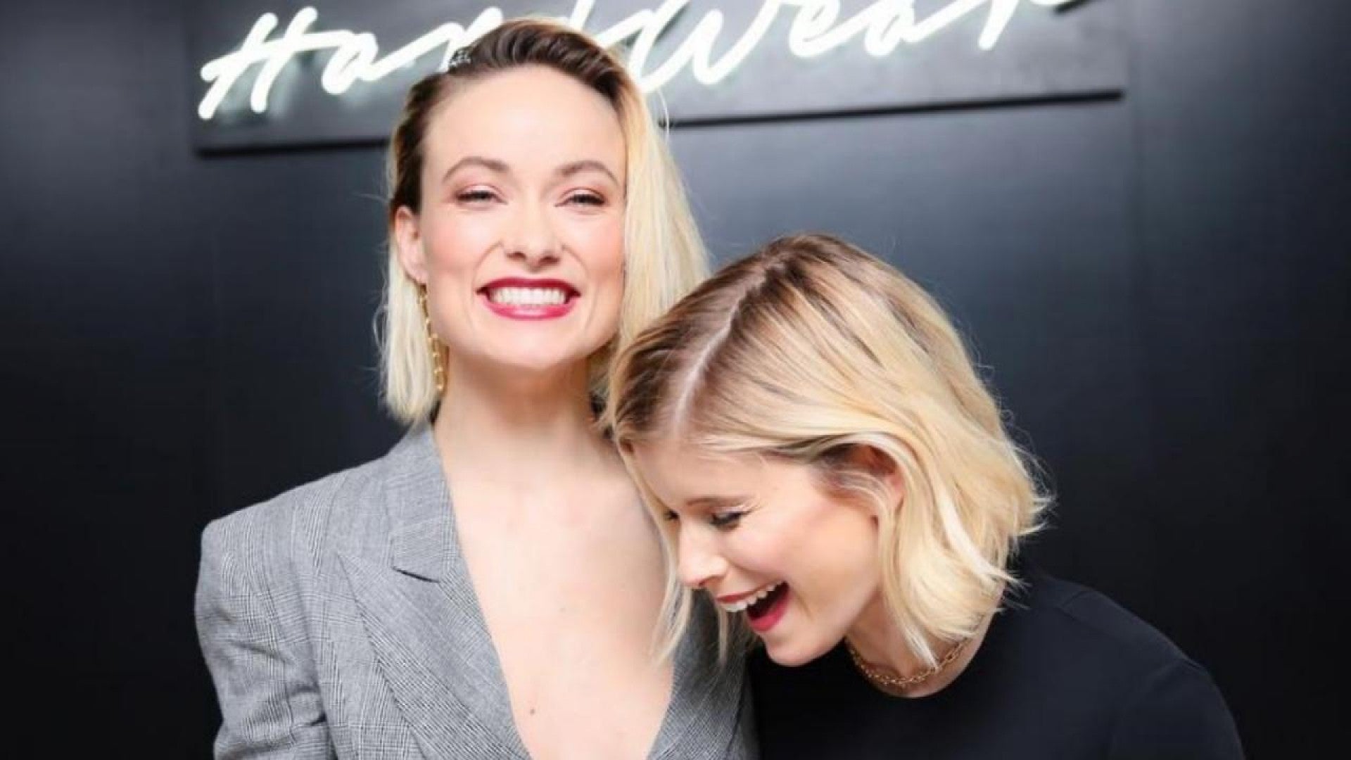 Olivia Wilde Goes Platinum Blonde And Accidentally Matches Kate Mara See The Fierce New Do Entertainment Tonight Olivia wilde's choppy new 'do is the perfect antidote to a hair rut. olivia wilde debuts platinum blonde bob poses with hair twin kate mara