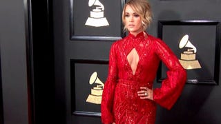Red is the Fashion Trend of the Night on GRAMMYs Carpet!