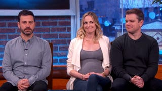 Matt Damon Jokes He's the Father of Jimmy Kimmel's Baby: Watch!