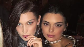 Bella Hadid Rocks Sheer Top While Out in London With Kendall Jenner