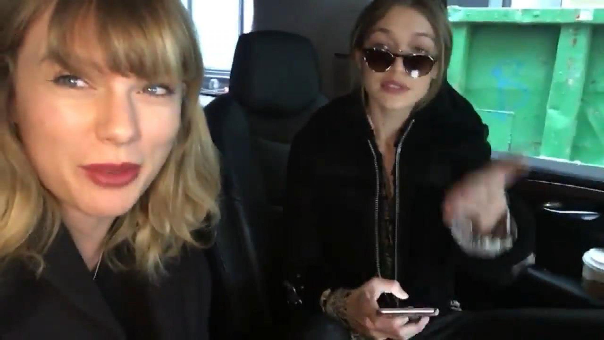 Taylor Swift And Gigi Hadid Can T Keep Their Cool While Hearing I Don T Wanna Live Forever On The Radio Entertainment Tonight