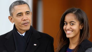 Barack and Malia Obama Enjoy Father-Daughter Date Night!