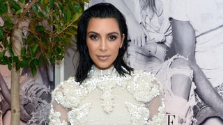 Kim Kardashian Looks Flawless in Sheer White Gown -- See Her Stunning Ensemble!