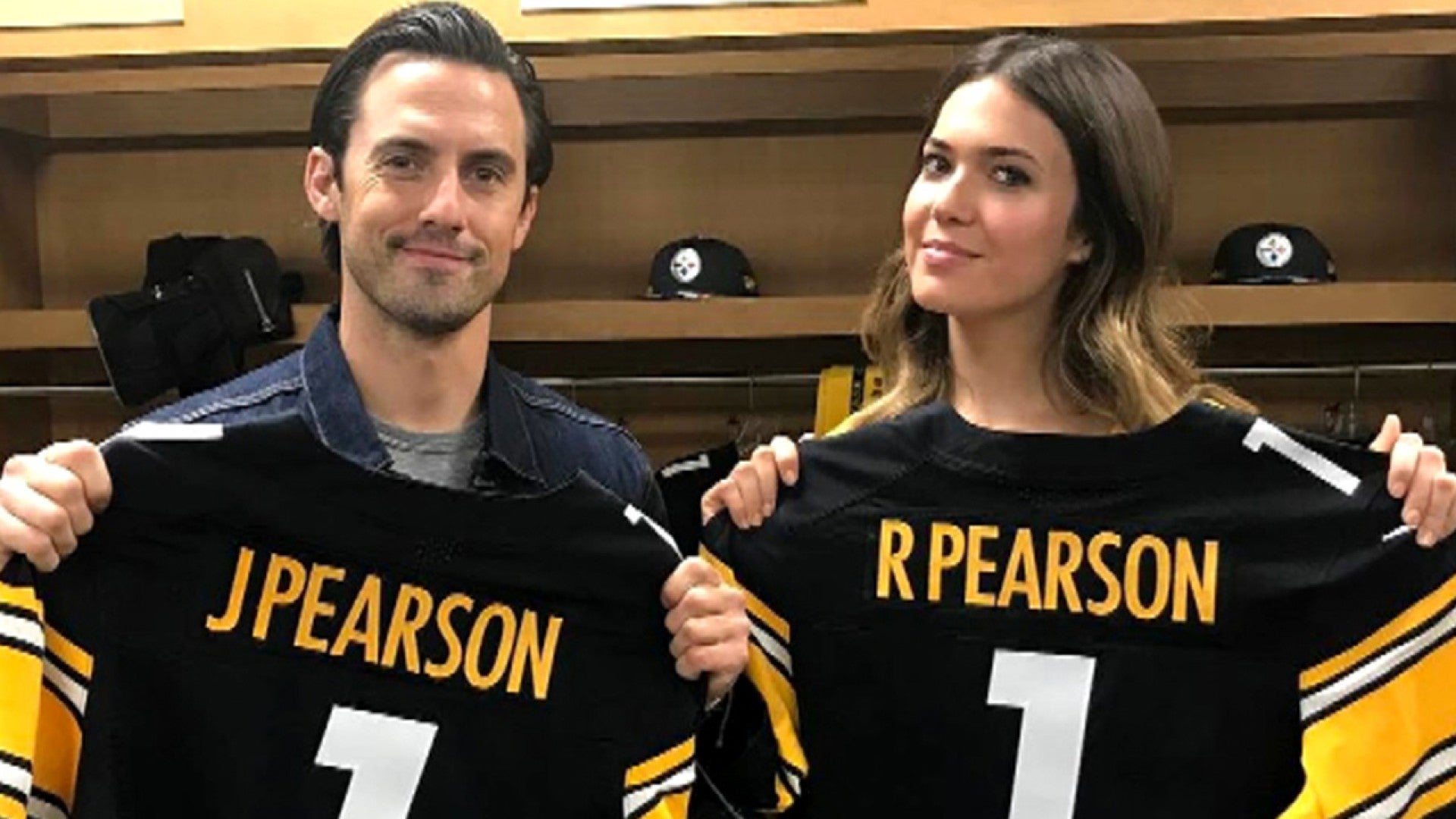 Mandy Moore & Milo Ventimiglia Announce Pittsburgh Steelers' 2017 NFL Draft  Pick - Jack & Rebecca Would Be Pro