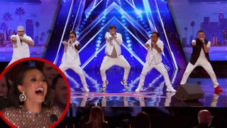 Watch Mel B Completely Fangirl Over a Boy Band During 'AGT' Audition
