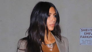 Kim Kardashian Goes Braless in Completely See-Through Dress To Grab Sushi in LA