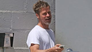 Brad Pitt Steps Out Bearded and Buff at His Art Studio in LA