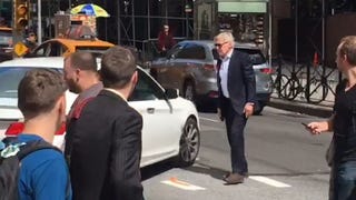 Harrison Ford Directs Traffic in New York City -- Watch!
