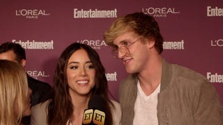EXCLUSIVE: Logan Paul and Chloe Bennet are the Goofiest, Cutest Pair on the Red Carpet -- Watch!