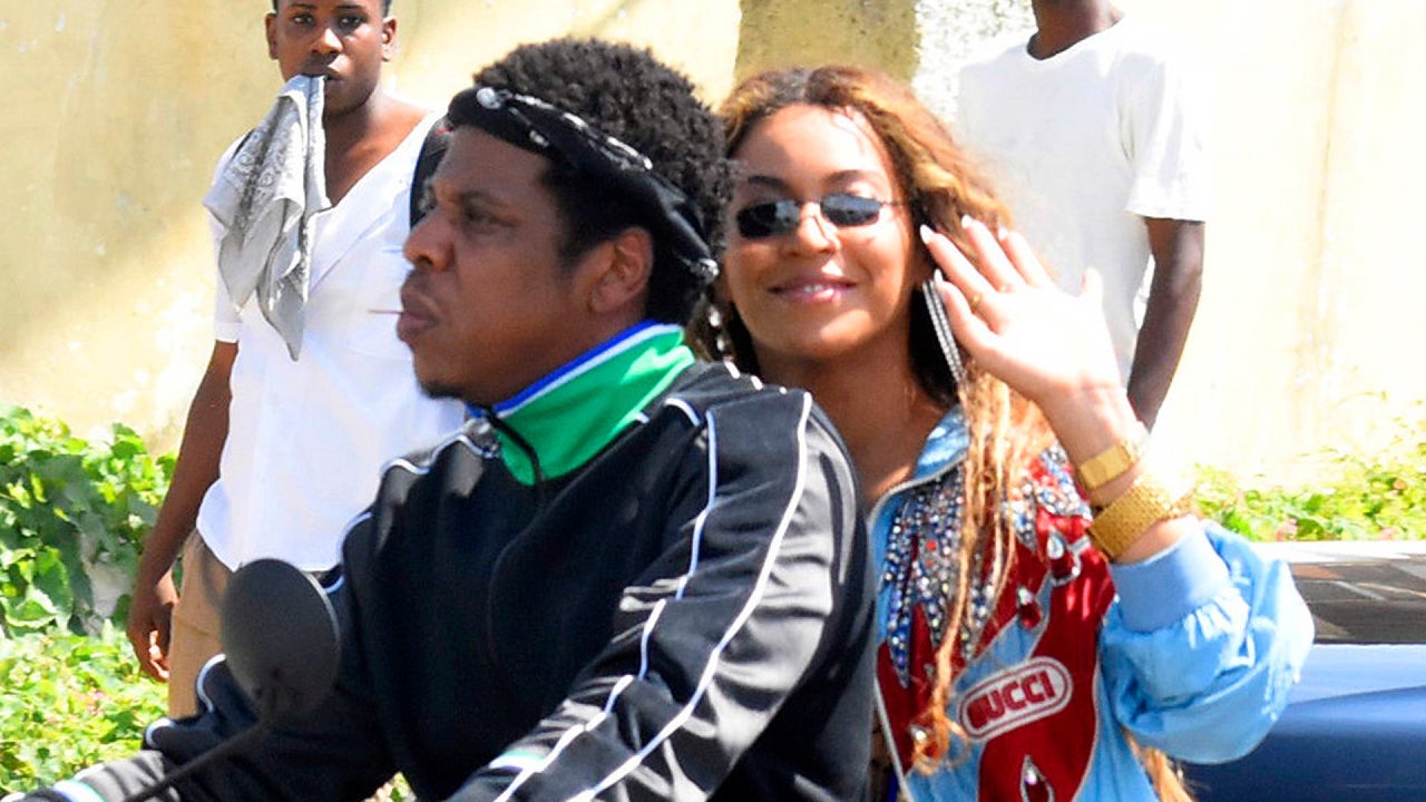 Beyonce and JAY-Z Cuddle Up on Motorcycle While Shooting Music Video in ...