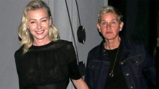Ellen DeGeneres and Portia De Rossi Rock Coordinating Outfits to Justin Timberlake's Concert