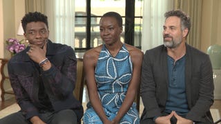 'Avengers: Infinity War': Chadwick Boseman, Mark Ruffalo and Danai Gurira (FULL INTERVIEW)