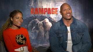 'Rampage': Dwayne Johnson and Naomie Harris (FULL INTERVIEW)