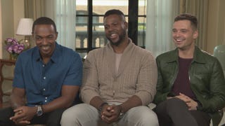 'Avengers: Infinity War': Anthony Mackie, Sebastian Stan and Winston Duke (FULL INTERVIEW)