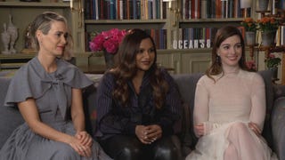 'Ocean's 8': Anne Hathaway, Mindy Kaling and Sarah Paulson (Full Interview)