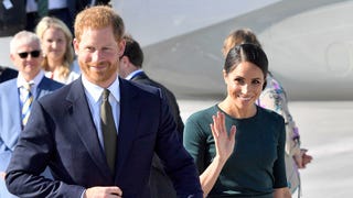 Meghan Markle and Prince Harry Are All Smiles While Arriving in Dublin for First Foreign Visit