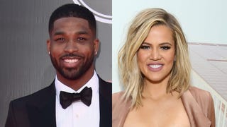 Khloe Kardashian and Tristan Thompson Kiss After Double Date