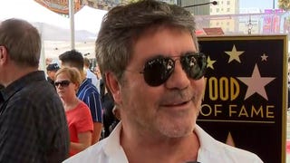 Simon Cowell Supported by 'AGT' Judges and Kelly Clarkson at Walk of Fame Ceremony