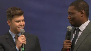 Colin Jost and Michael Che Roll Out Emmys Red Carpet!