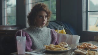 Aubrey Plaza Goes on a Very Peculiar Lunch Date in 'An Evening with Beverly Luff Linn' (Exclusive)