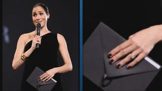 Meghan Markle Makes Surprise Appearance to Honor Her Wedding Dress Designer