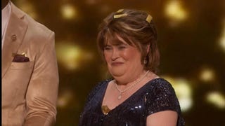 Susan Boyle Brought to Tears After Earning 'AGT: The Champions' Golden Buzzer (Exclusive)