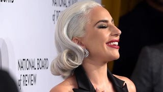 Lady Gaga Dyes Hair Back to Platinum, Stuns in Ralph Lauren