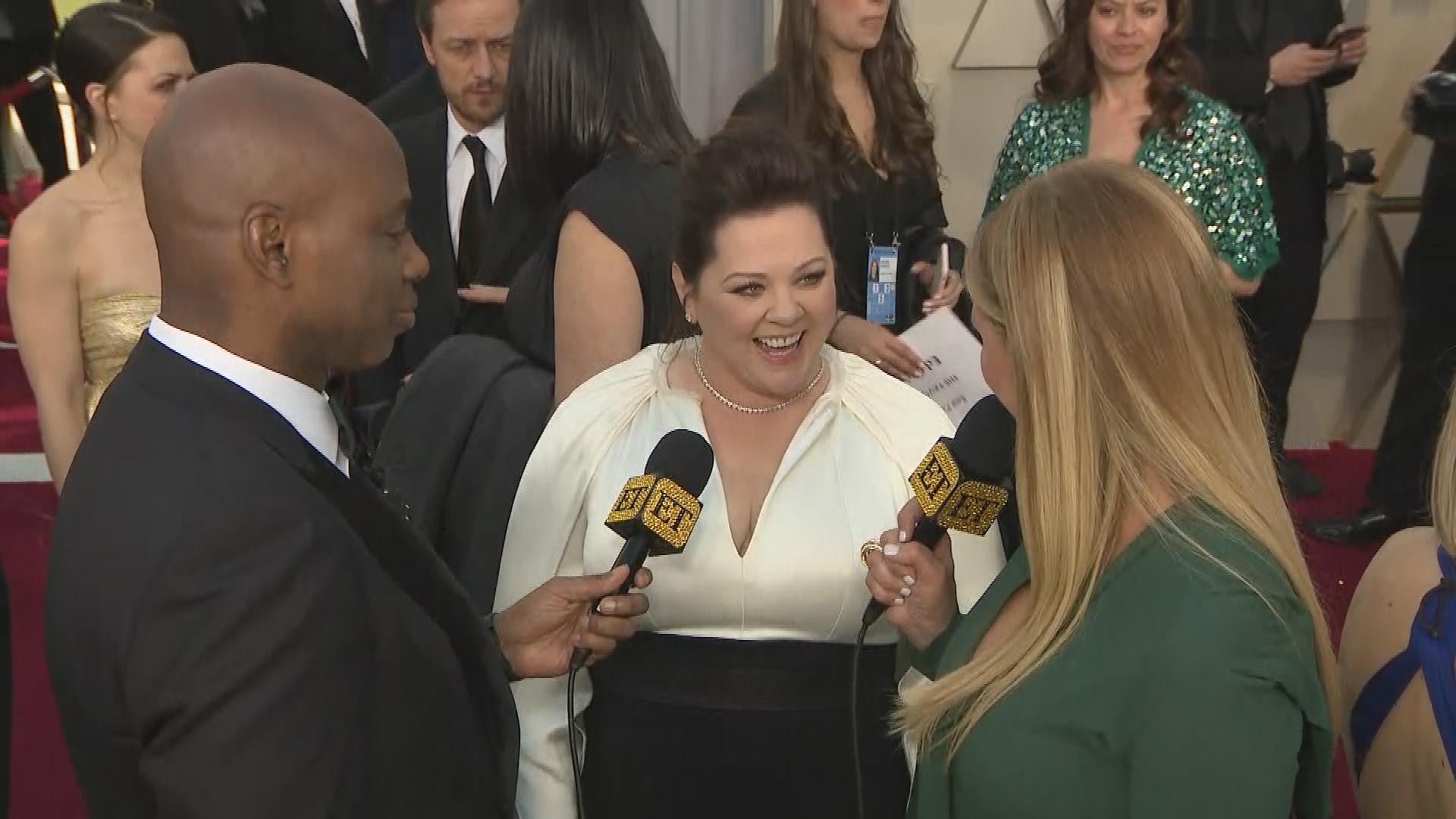 Melissa Mccarthy S Rabbit Dress Steals The Show While Presenting Best Costume Design To Black Panther Entertainment Tonight When asked at the 2019 oscars on sunday which characters she would want to revive, mccarthy told e! oscars 2019 melissa mccarthy explains how she blew off barbra streisand exclusive
