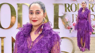 Tracee Ellis Ross Makes a Bold Statement in Purple Lace