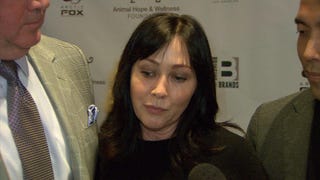 Shannen Doherty Tears Up Over Luke Perry's Health Scare (Exclusive)