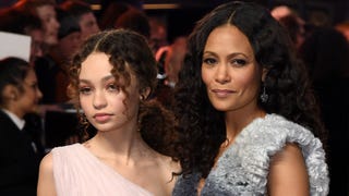 Thandie Newton Walks 'Dumbo' Red Carpet With Look-alike Daughter