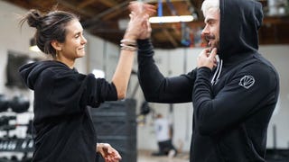 Zac Efron Shows Off His 'Brad Pitt' Abs During Workout With Nina Dobrev