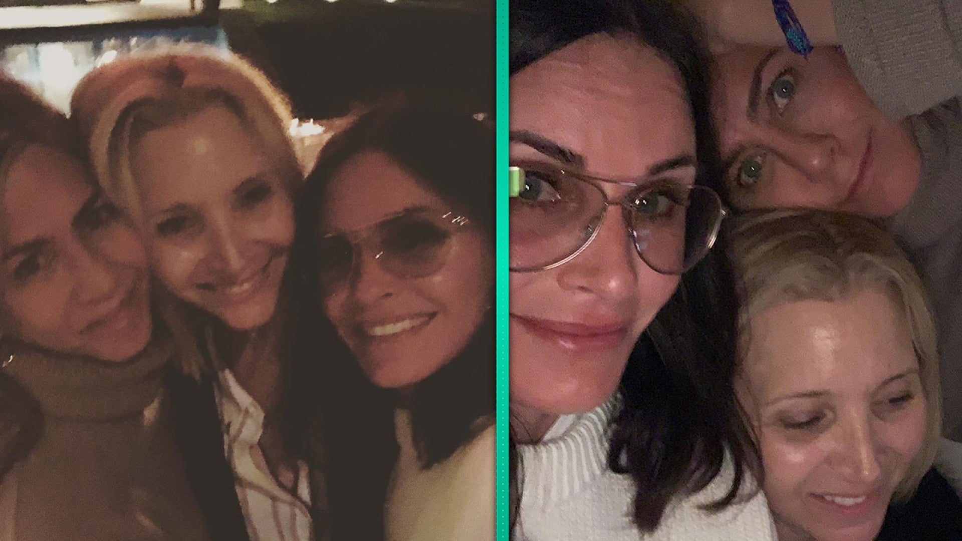 Courteney Cox Jennifer Aniston And Lisa Kudrow Snap Selfies