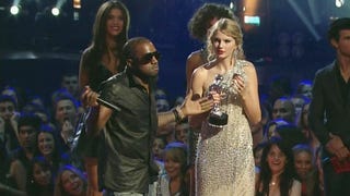 How Kim Kardashian Reacted to the Iconic Taylor vs. Kanye VMA Interruption (Flashback)