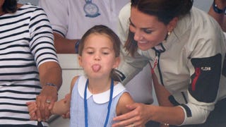 Princess Charlotte Sticks Her Tongue Out at King's Cup Regatta Reporters 