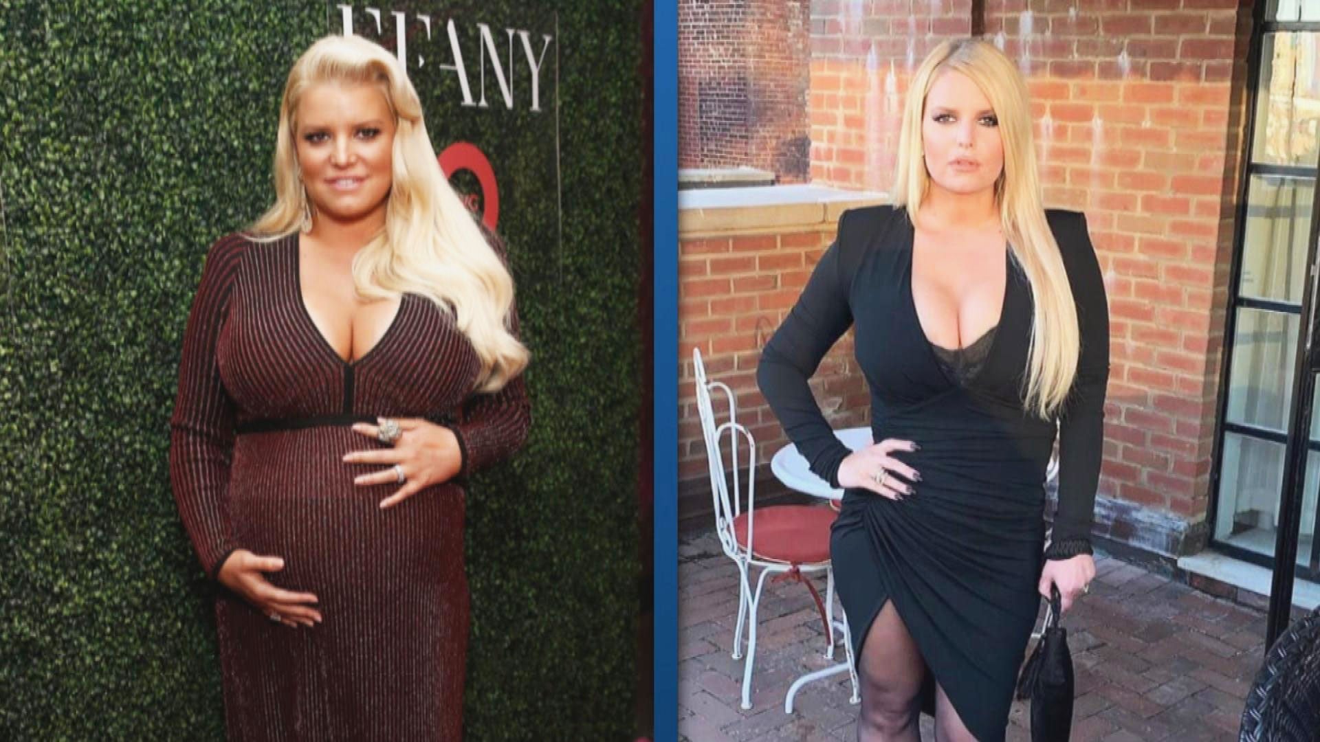 Jessica Simpson celebrates losing 100 pounds since giving birth