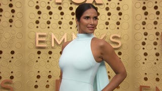 2019 Emmys: Padma Lakshmi Is Beautiful in Baby Blue on the Red Carpet