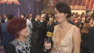 Seth Meyers Crashes Phoebe Waller-Bridge's Emmy Interview (Exclusive)