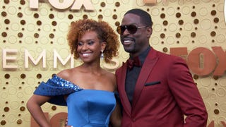2019 Emmys: Sterling K. Brown and Wife Ryan Michelle Bathe Arrive Arm in Arm