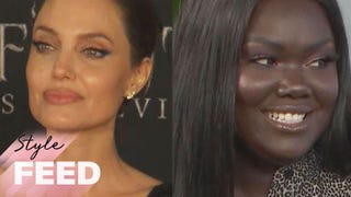 Angelina Jolie and Elle Fanning Slay on the 'Maleficent' Red Carpets | ET Style Feed