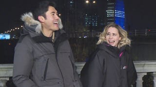 Behind the Scenes of ‘Last Christmas’ With Emilia Clarke and Henry Golding